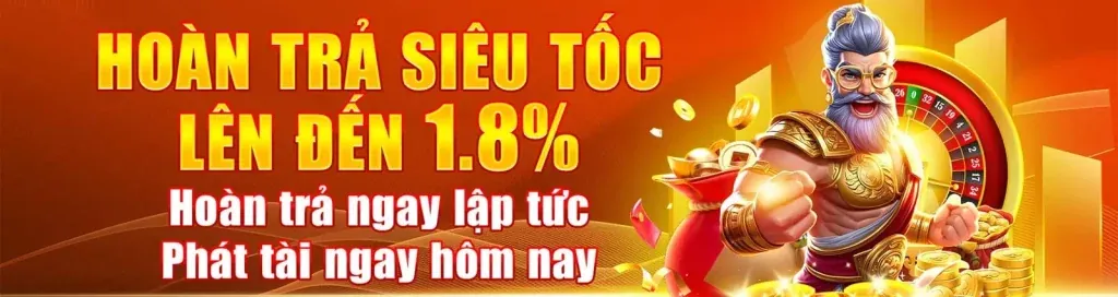 Hoàn trả hàng tuần lên đến 1.5% không giới hạn tại 188bey nhà cái